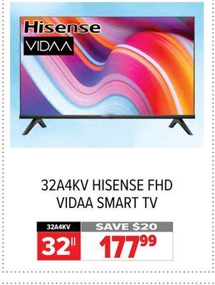 2001 Audio Video Hisense fhd vidaa smart tv offer