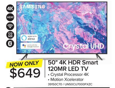 Leon's Samsung 50 cuhd 4k smart tv un50cu7000fxzc offer