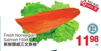 T&T Supermarket Fresh norwegian salmon fillet offer