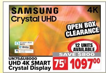 2001 Audio Video Samsung uhd 4k smart crystal display offer