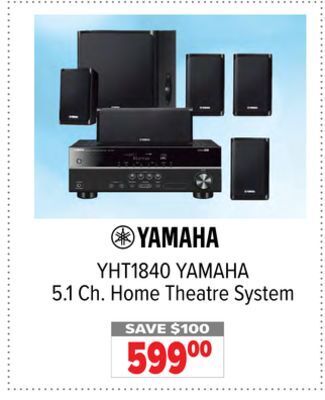 2001 Audio Video Yamaha 5.1 ch. home theatre system offer