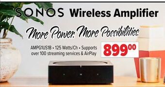 2001 Audio Video Sonos wireless amplifier offer