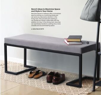 Dot Furniture Asher bench offer
