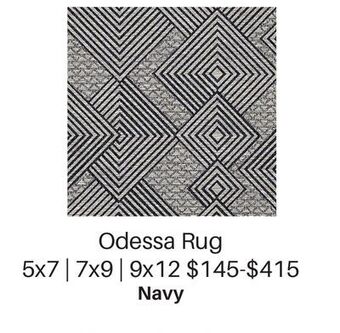Dot Furniture Odessa rug 5x7 | 7x9 | 9x12 offer