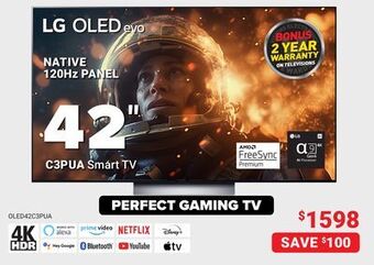 Visions Electronics Lg native 120hz panel c3pua smart tv 42 offer