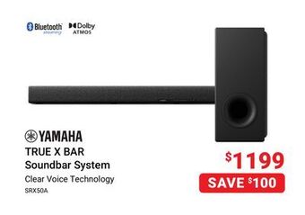 Visions Electronics Yamaha true x bar soundbar system offer