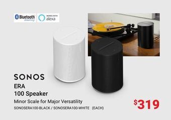 Visions Electronics Sonos era 100 speaker offer