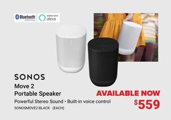 Visions Electronics Sonos move 2 portable speaker offer