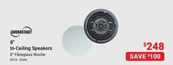 Visions Electronics Soundstage 8 in-ceiling speakers offer