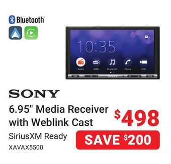 Visions Electronics Sony 6.95 media receiver with weblink cast offer