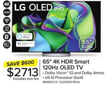 Leon's Lg 65 c3 4k oled evo with thinq ai - oled65c3pua.acc offer