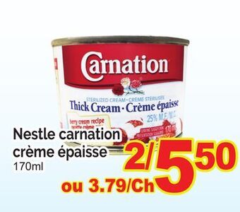 T&T Supermarket Nestle carnation crème épaisse offer