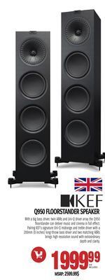 Centre Hi-Fi Kef floorstander speaker offer