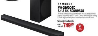 Centre Hi-Fi Samsung hw-q800c/zc 5.1.2 ch. soundbar offer