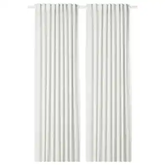IKEA Hilja curtains, 1 pair, white, 57x98 offer