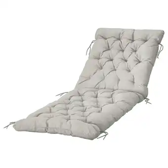 IKEA Kuddarna sun lounger pad, gray, 74 3/4x23 5/8 offer
