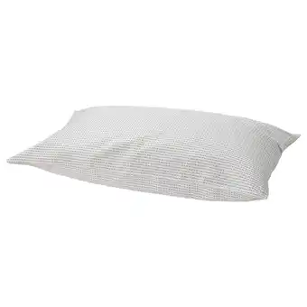 IKEA Tågvecklare pillowcase, white/dark gray, king offer