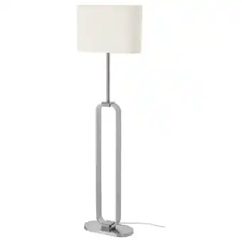 IKEA Uppvind floor lamp, nickel plated/white, 59 offer