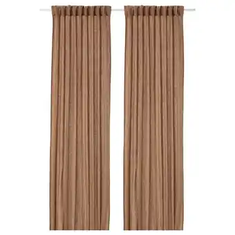 IKEA Dytåg curtains, 1 pair, dark beige, 57x98 offer