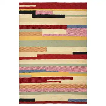 IKEA Brönden rug, low pile, handmade multicolor/red, 6 ' 7 x9 ' 10 offer