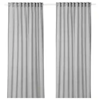 IKEA Hilja curtains, 1 pair, gray, 57x98 ½ offer