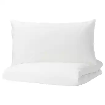 IKEA Dvala duvet cover and pillowcase(s), white, twin offer