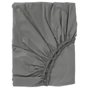 IKEA Ullvide fitted sheet, gray, twin offer