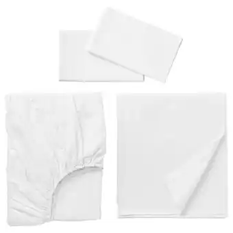 IKEA Dvala sheet set, white, full/double offer