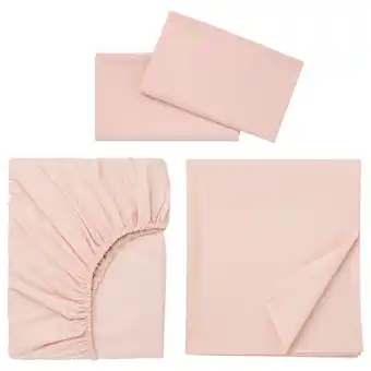 IKEA Dvala sheet set, light pink, queen offer