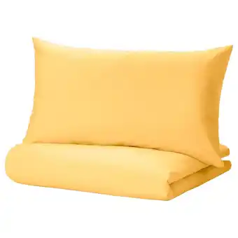 IKEA Nattsvärmare duvet cover and pillowcase(s), yellow, twin offer