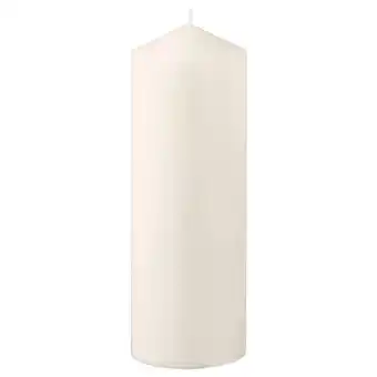 IKEA Fenomen unscented block candle, natural, 11 ½ offer
