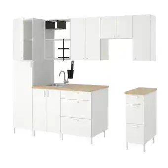 IKEA Enhet kitchen, white, 102 3/4x25 5/8x84 1/2 offer