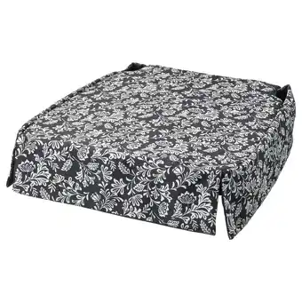 IKEA Dvärgdunört chair pad, gray/white, 17/14x17x1 5/8 offer