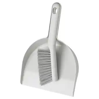 IKEA Pepprig dust pan and brush, gray offer