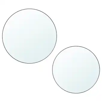 IKEA Plombo mirror, set of 2, dark gray offer