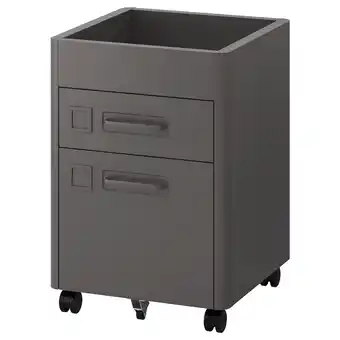 IKEA Idåsen drawer unit with smart lock, dark gray, 16 1/2x24 offer