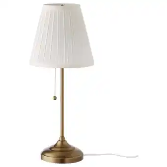 IKEA Årstid table lamp, brass/white offer