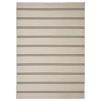 IKEA Virklund rug flatwoven, in/outdoor, beige/dark gray, 5 ' 3 x7 ' 7 offer