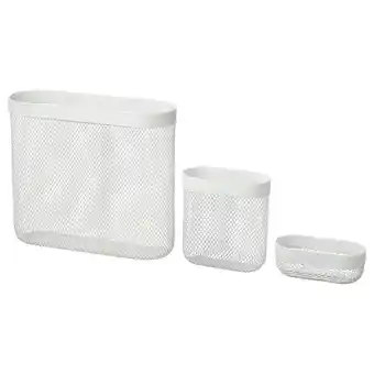 IKEA Skådis storage basket, set of 3, white offer