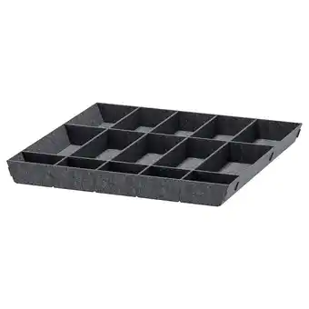 IKEA Uppdatera adjustable organiser for drawer, gray, 24x24 offer