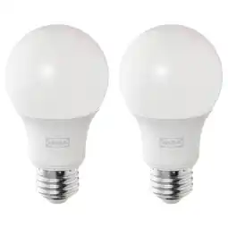 IKEA Solhetta led bulb e26 800 lumen, dimmable/globe opal white offer