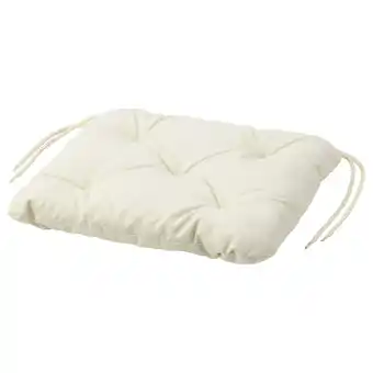 IKEA Kuddarna chair pad, outdoor, beige, 14 1/8x12 5/8 offer