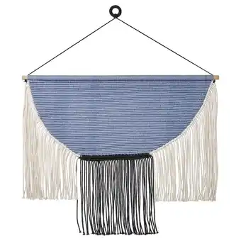 IKEA Hängalm hanging tapestry, beige black/light lilac-blue, 33 1/2x23 5/8 offer