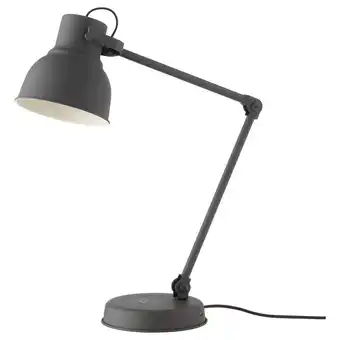 IKEA Hektar work lamp with wireless charging, dark gray offer