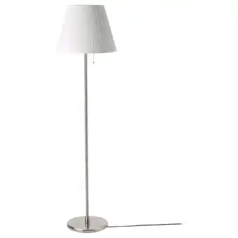 IKEA Kryssmast floor lamp, nickel plated offer