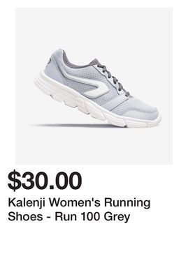 Decathlon Kalenji women's running shoes - run 100 grey offer