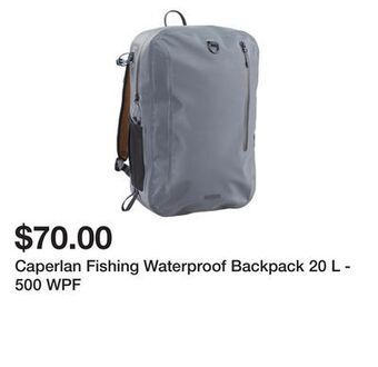 Decathlon Caperlan fishing waterproof backpack 20 l - 500 wpf offer