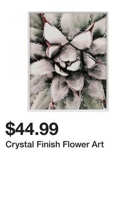 Terra Green Houses Crystal finish flower art offer