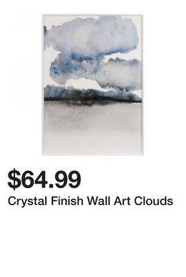 Terra Green Houses Crystal finish wall art clouds offer
