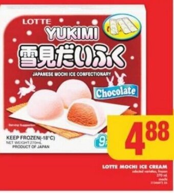 No Frills LOTTE MOCHI ICE CREAM offer